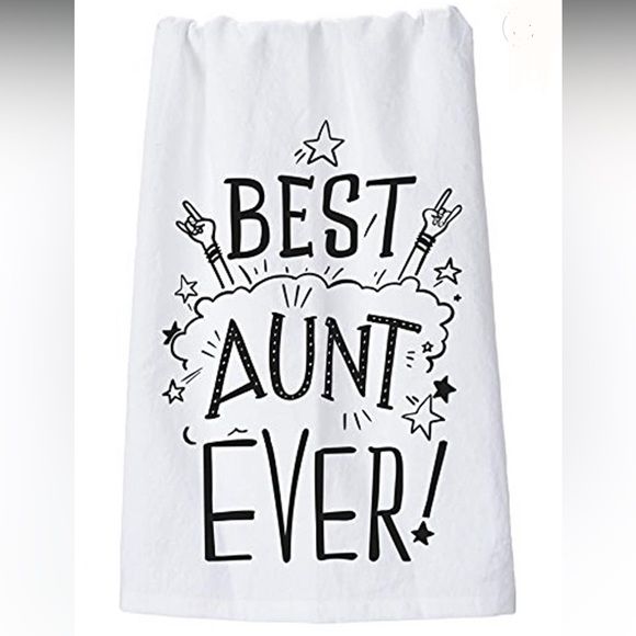 Best Aunt Ever kitchen towel tea towel, new with tags, 28” x 28” - Picture 1 of 16